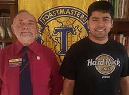 Toastmasters Bjorn Simonsen and Alexander Kuch