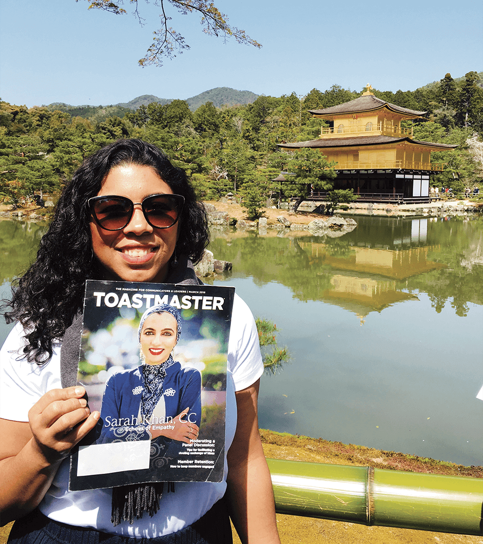 Ana Pope of Islington, London, England, takes in the breathtaking scenery of Kyoto, Japan.