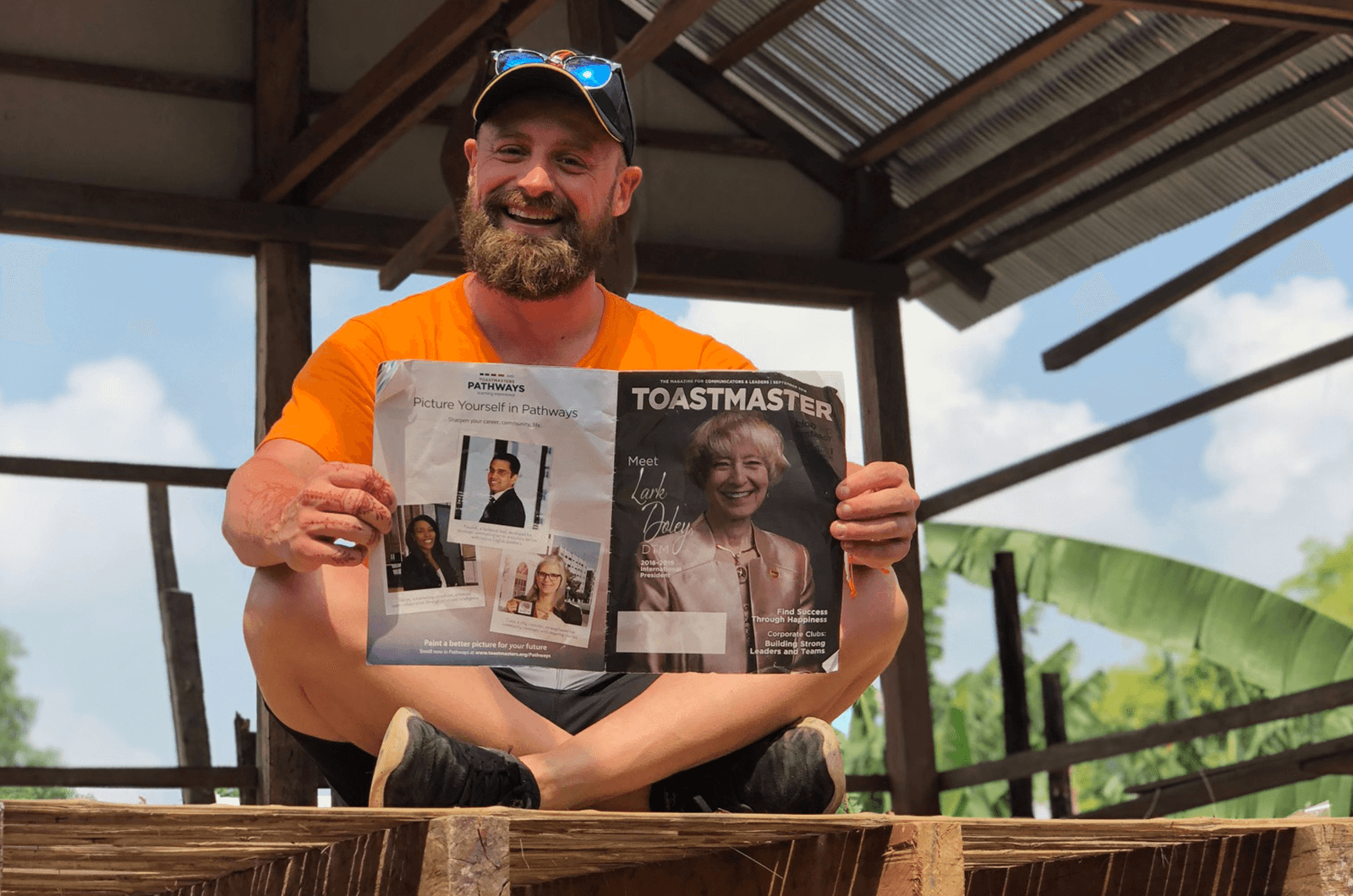 Josh Marques, of Queensland, Australia, assists in building homes for families in Siem Reap, Cambodia.