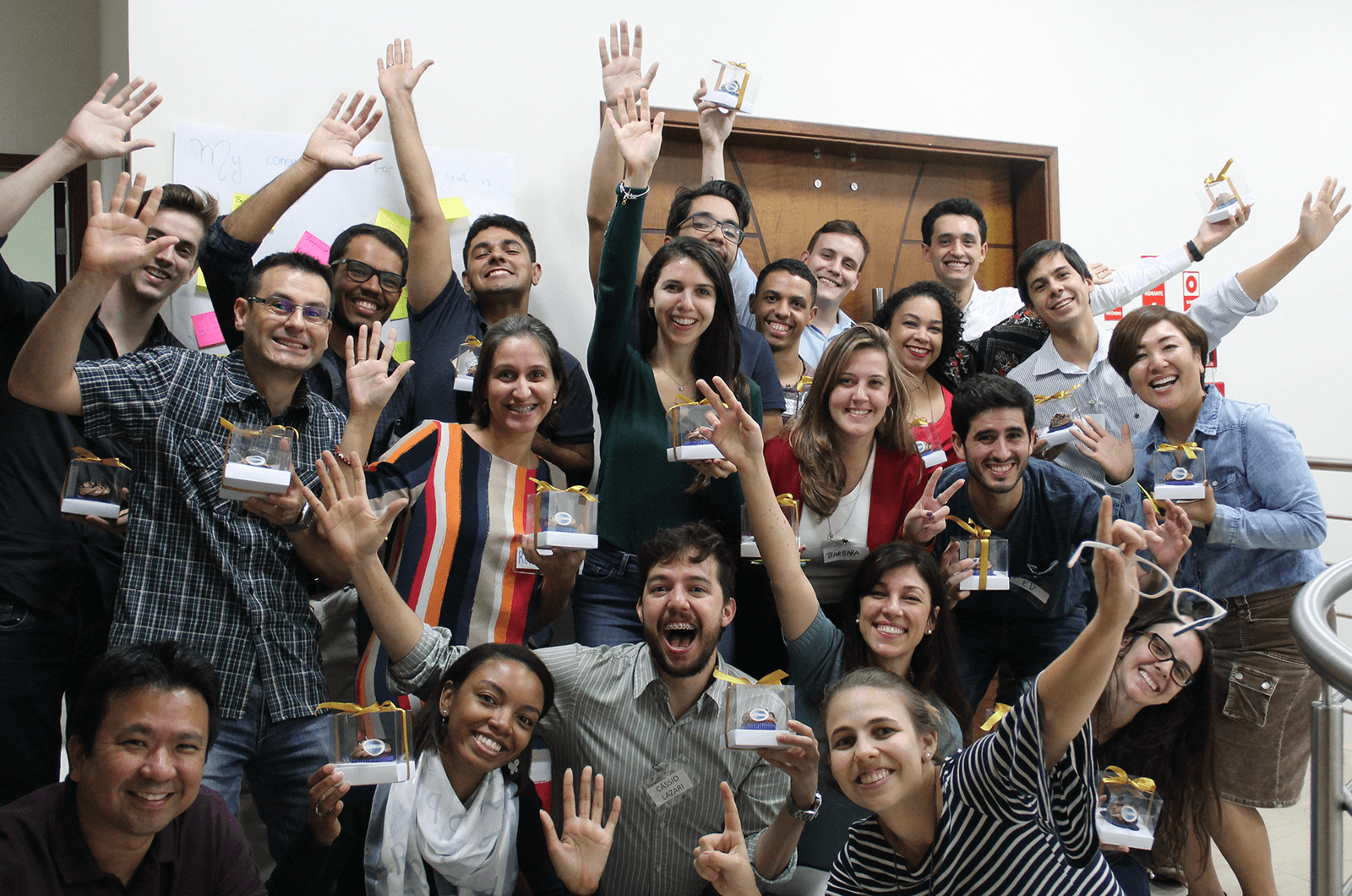 Campinas #1, which shares some Toastmaster roots with the Minnesota Returned Peace Corps Volunteers club, celebrates its first anniversary in Sao Paulo, Brazil.