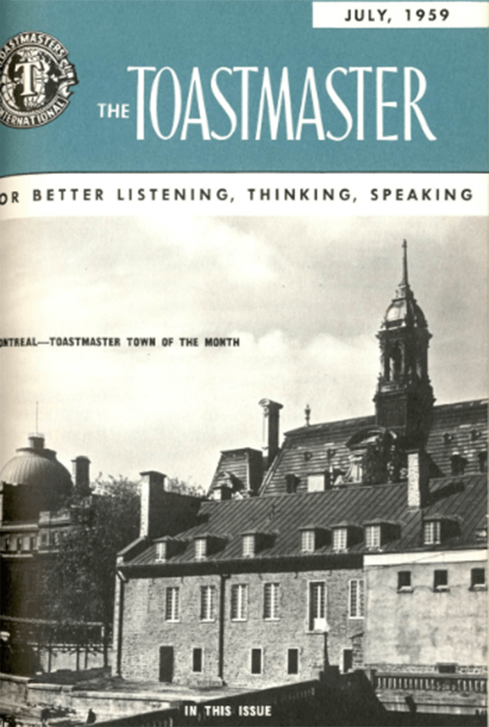 Montreal, Quebec, Canada, graced the cover in July 1959.