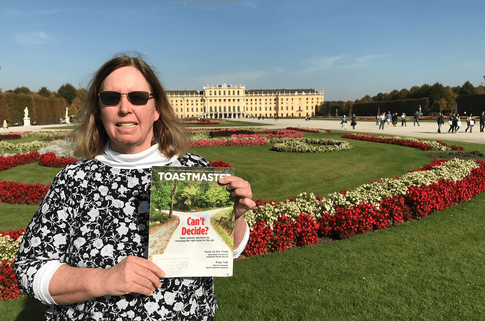 Mary Roca, DTM, of Mooresville, North Carolina, visits the Schönbrunn Palace and Gardens in Vienna, Austria.