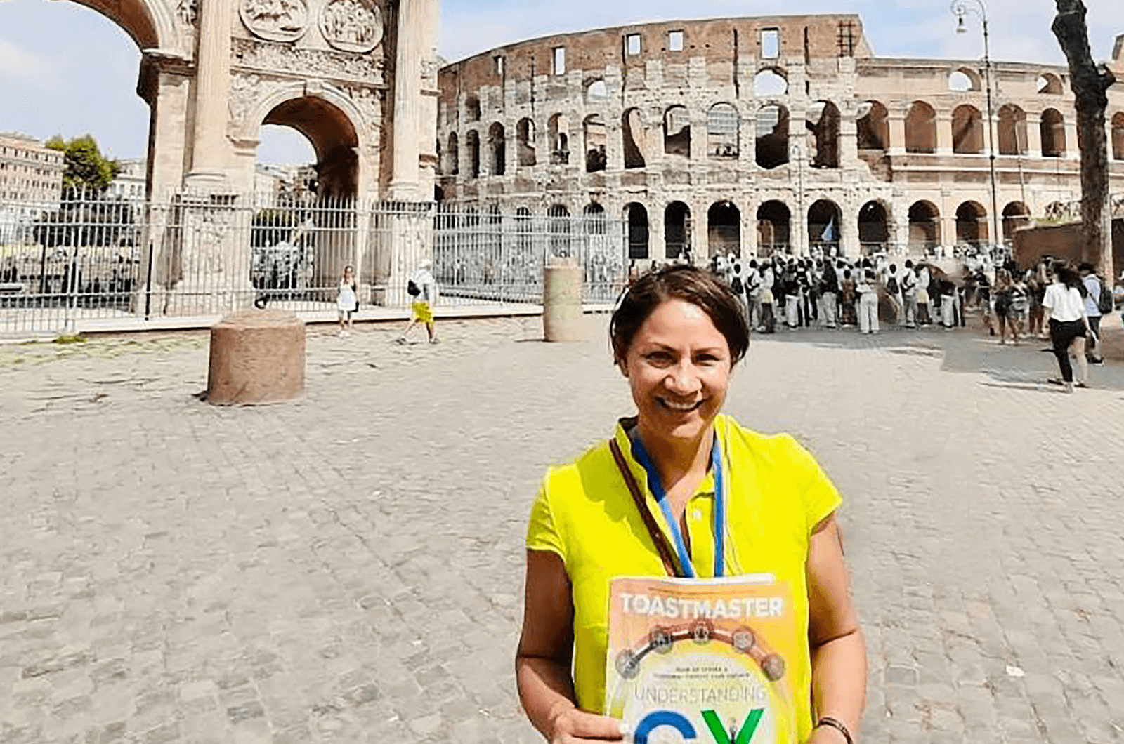 Arelia Patricia Gómez of Mexico City, Mexico, visits the Colosseum in Rome, Italy. Construction of the amphitheater began in 72 A.D. and was completed in 80 A.D. With a capacity of 50,000-80,0000 spectators, it was the largest amphitheater of its time.