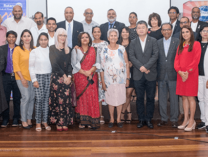 Group of people standing and posing
