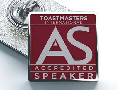 Accredited Speaker pin