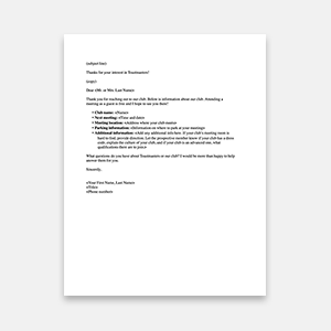 Prospective Member Follow Up Email Template